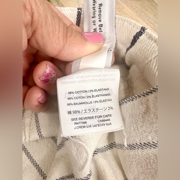 Madewell Emmett Button-Front Shorts in Stripe in Canvas Size 24 - Picture 12 of 14